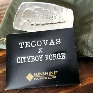 Limited Edition Tecovas VI (6th) Birthday Arrowhead Belt Buckle X Cityboy Forge